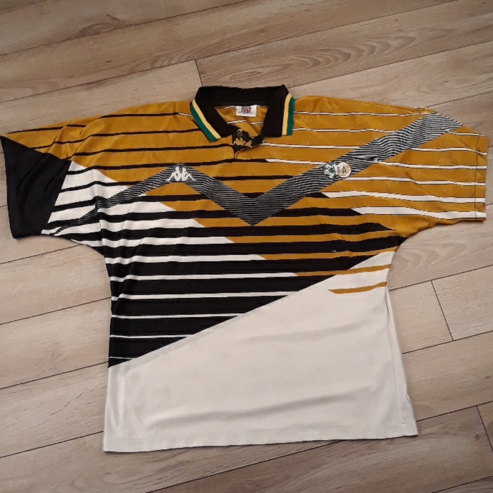 KAPPA 1996 KFM South Africa‎ Soccer Futbol Mens Jersey Large 90s RARE